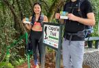 Visitors at the Start of the Trail