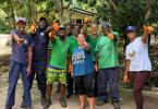 Praslin Team - Clean-up activity