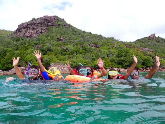 Students Snorkeling