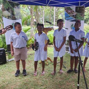 Kafe Bwa Sitron Opening- Children Performing