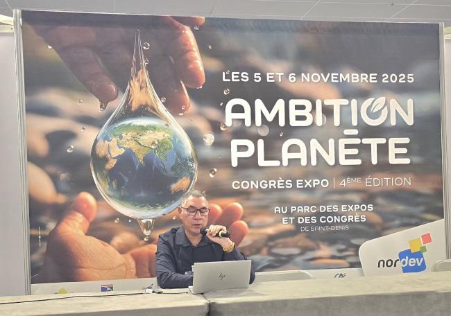 CEO Allen Cedras presenting 